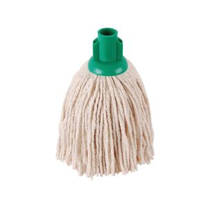 2Work 12Oz Py Smooth Mop Green Pk10