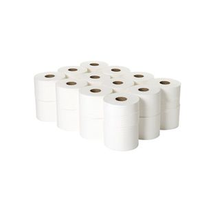 2Work Micro Twin Toilet Rolls Pk24