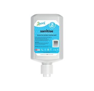 2Work Sanitise Foam Rub No-Alc 1L P6