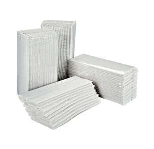 2Work Hnd Towel 2Ply Cfld Wht Pk2355