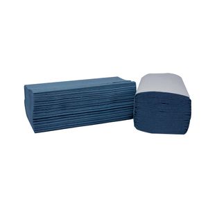 2Work V-Fold Towels 1-Ply Blu Pk3600
