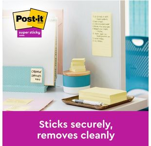 Post-It S/S Recyc 76X76 C/Yllw Pk18