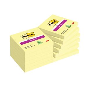 Post-It S/Stick 76X76 90S C/Ylw Pk12