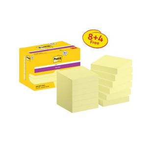 Post-It S/Stick 47.6X47.6 C/Ylw Pk12