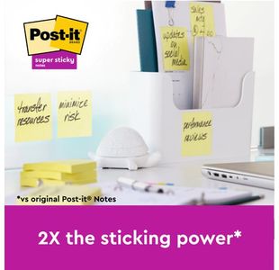Post-It S/Stick 47.6X47.6 C/Ylw Pk12