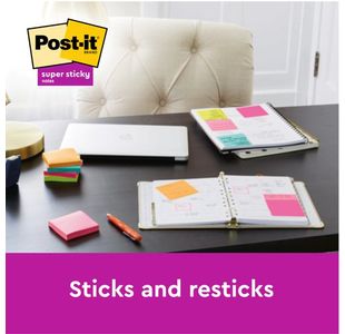 Post-It Super Sticky Notes Xxl Pk 6