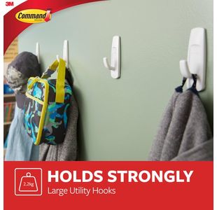 3M Command Adh White Lge Hook 17003