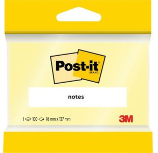 Post-It Yellow Notes 76X127Mm Pk12