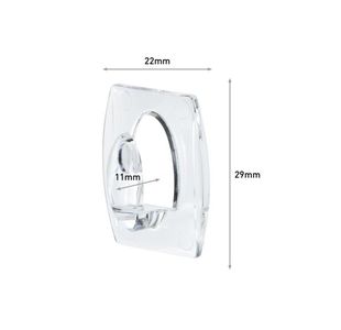 3M Command Mini Clr Hooks/Clear Stps