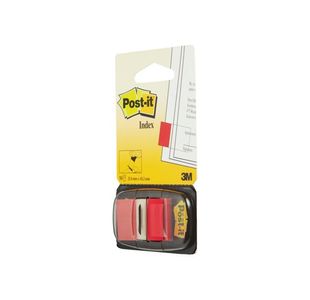 3M Post-It Index Red X50 Plus Dispen