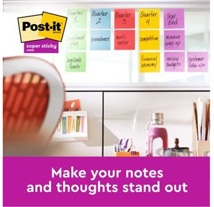 Post-It S/Stk 76X76 90S Green Pk6