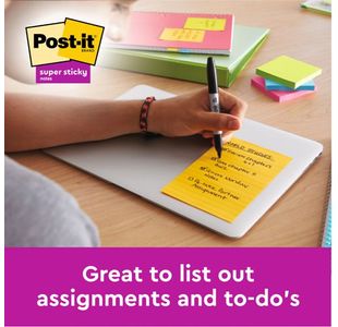 Post-It S/Sticky Ruled 101X152Mm Pk3