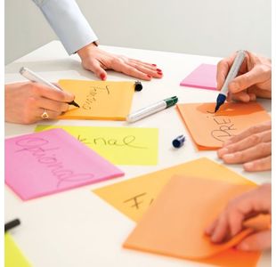 Post-It Meetng Ntes Ast 8X6 45Sh Pk4