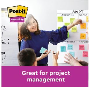 Post-It Stky Z-Note Cab Ylw 76X76Mm