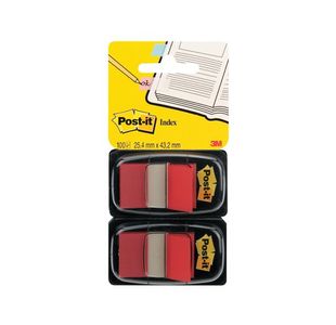 Postit Index Flag Dispenser Red Pk