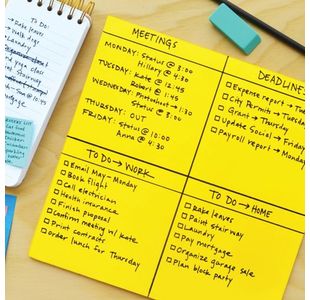 Post-It Ss Big Nts 279X279Mm Yl Pk30