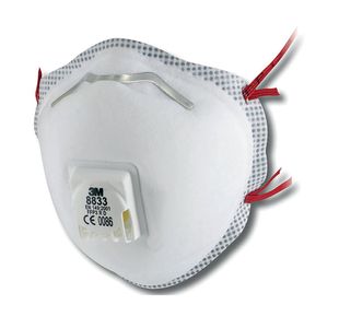 3M 8833 Cup-Shaped Respirator Pk10