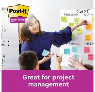 Post-It S/Stk 76X76 90S Cosmc Pk6