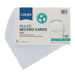 Concept Pkt.100 6�X4� Ruled Record C