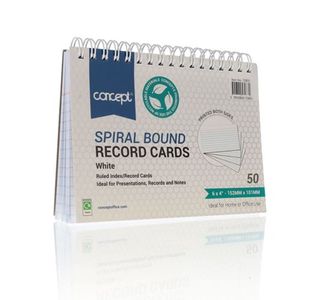 Concept Pkt.50 6�X4� Spiral Bound Re