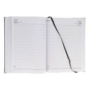 Concept 2026 A4 Diary Page A Day - Black