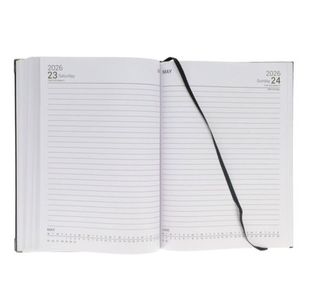 Concept 2026 A4 Diary Page A Day - Black