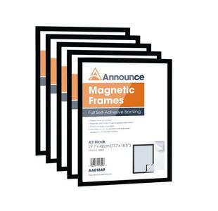 Announce Magnetic Frames A3 Blk P5