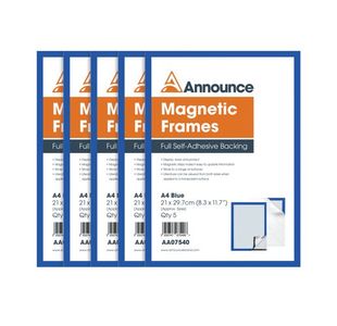 Announce Magnetic Frames A4 Blue P5