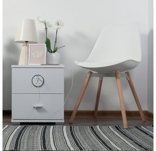 In Desk Power Module 1Xuk Socket Wht