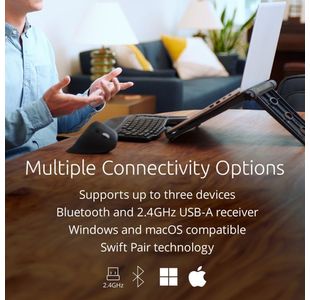 Kensington Pro Fit Ergo Wls Kbrd Blk