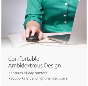 Kensington Mouse In Box Wired Blk