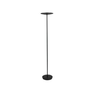 Alba Led Floor Lamp Round Head Blk