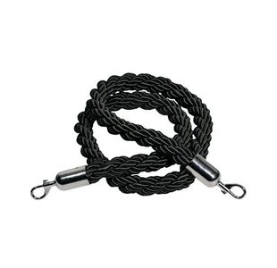 Rope 25X1500Mm Black Chrome Clip