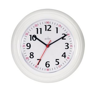 Acctim Wexham 24 Hour Wall Clock Wht