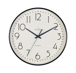 Acctim Earl Wall Clock 250Mm Black