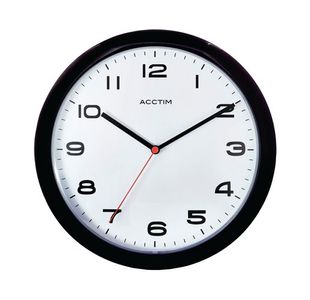 Acctim Aylesbury Wall Clock Blk