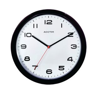 Acctim Aylesbury Wall Clock Blk