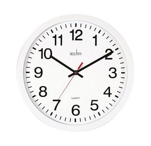 Acctim Controller Wall Clock Wht