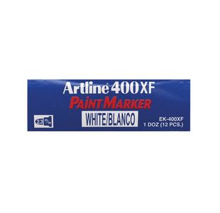 Artline 400 Wht B/Tip Paintmark Pk12