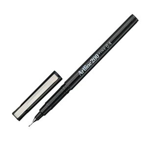 Artline 200 Pens Black Pk12