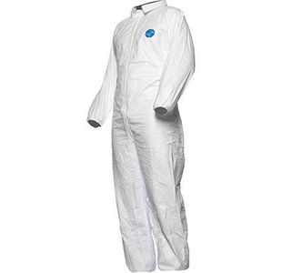 Tyvek 500 Ind Wht Chem Coverall L