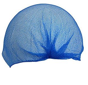 Blue Metal-Free Hairnets Pk100