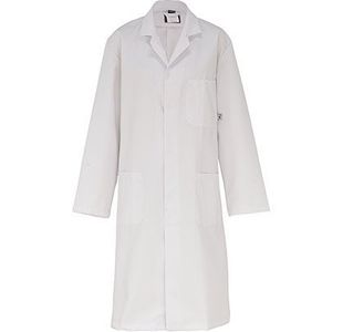 White Indl Laund Lab Coat M