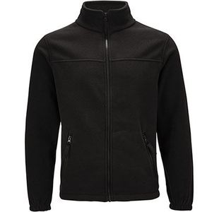 Unisex Black Fleece Jacket L
