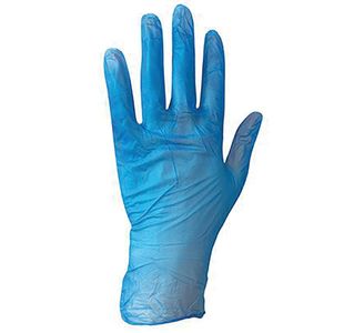 Blue Pf Vinyl Disb Gloves Xl Pk100