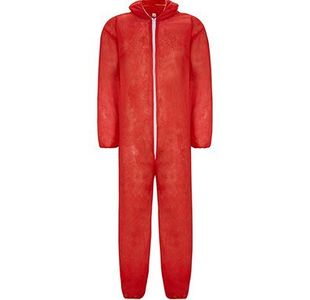 Red Lwt Disposable Overalls M