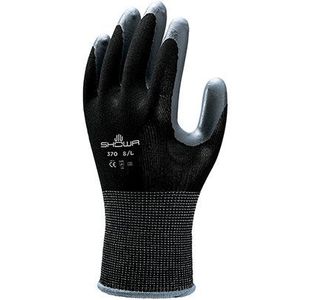 370 Blk Nitrile Work Gloves 8