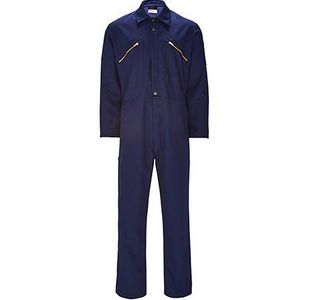 Navy Zip-Up Overalls M Tall