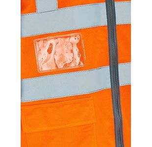 Ultra Orange Zip-Up Hi-Vis Vest 2Xl