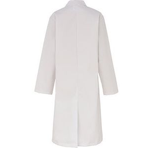 White Indl Laund Lab Coat S